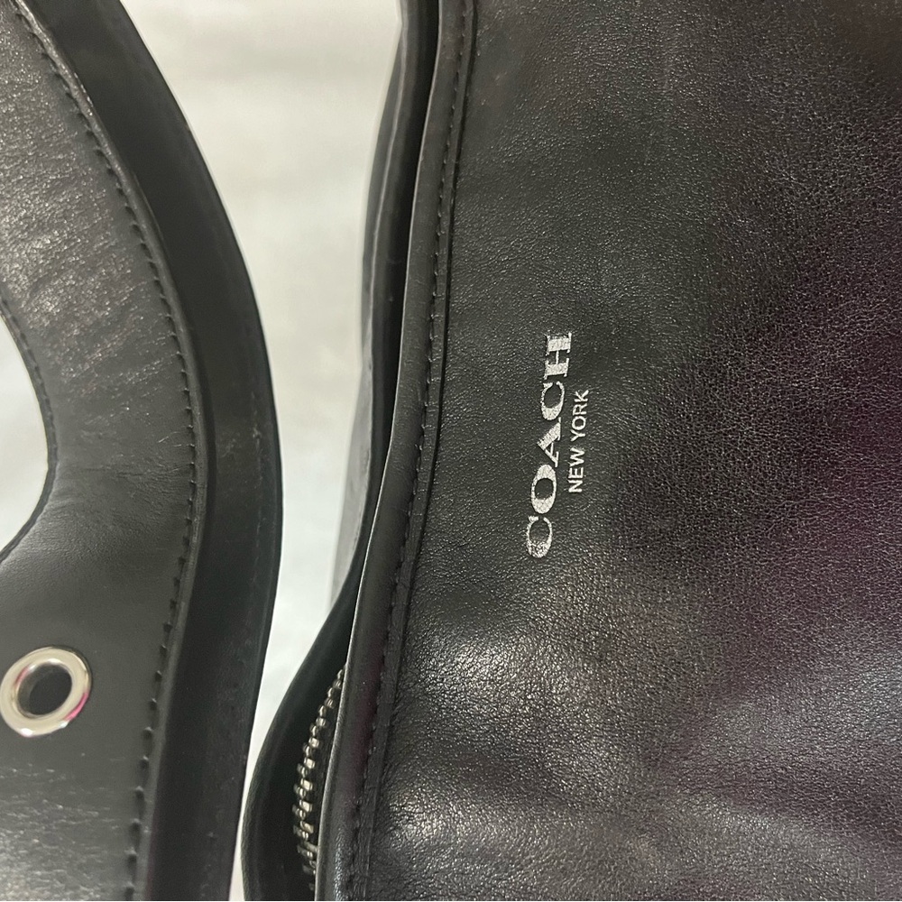 Black Hobo Leather Bag Coach - Picture 2 of 6